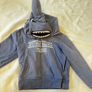 Wild Child Boothbay Harbor Embroidered Boys Blue 3D Shark Sweatshirt - 4T